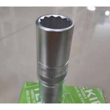 TEKIRO mata kunci shock 17mm sq 1/2" inch Dr 12pt / MATA SOK PANJANG