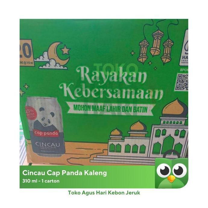 Cincau Cap Panda kaleng 1 dus isi 24 kaleng