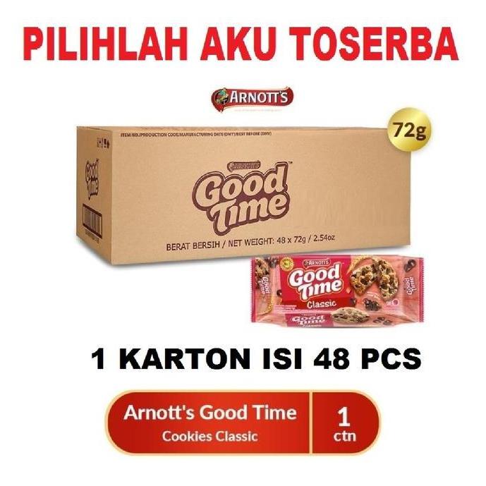 Arnott's Good Time Cookies CLASSIC 72 gr - ( HARGA 1 KARTON )