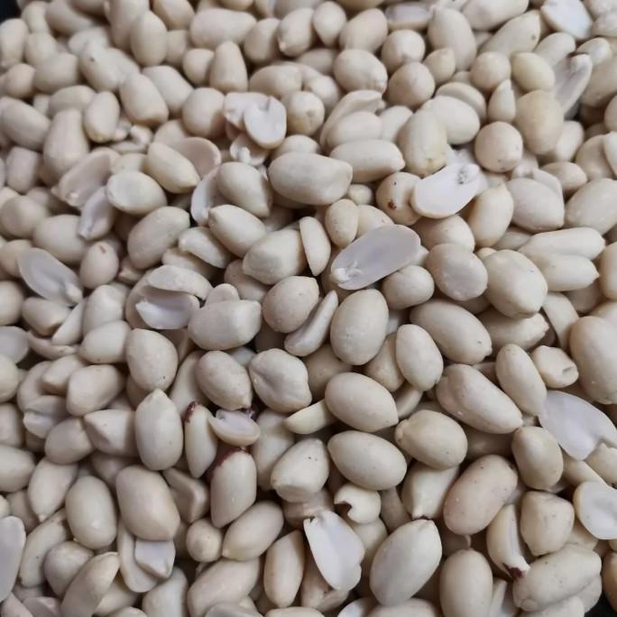 Kacang Tanah Kupas Mentah Vacuum 1 dus / 25kg by OJOL