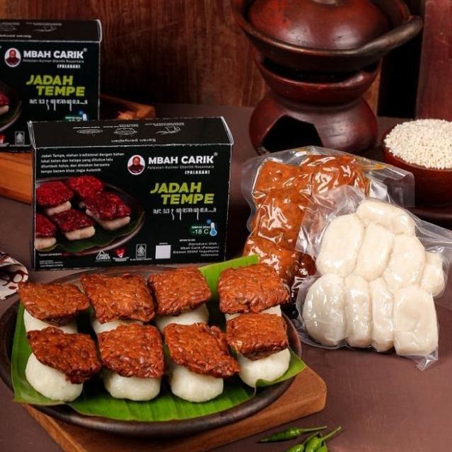 Mbah Carik Jadah Uli dan Tempe Bacem Special Frozen Vacuum Khas Jogja Makanan Frozen Gurih dan Legit