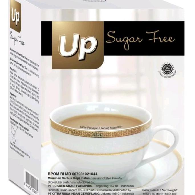 CNI up sugar free coffee- Kopi Ginseng CNI rendah gula isi 15 sachet