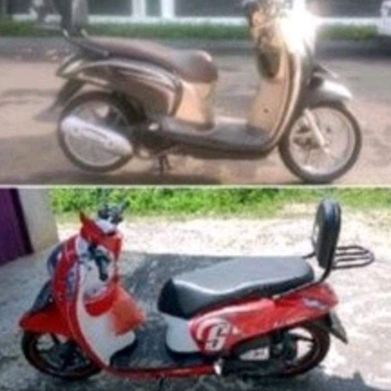 Gratong Jok Sandaran Senderan Belakang Motor New Scoopy Fi Scoopy Karbu Scoopy Injeksi Scopy 125