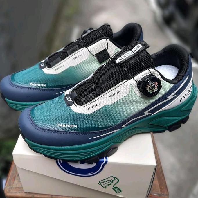 Promo  Sepatu Sport Jogging Running Olahraga Tracking Sepatu Sport Pria Tali Putar Sepatu Sport Impo