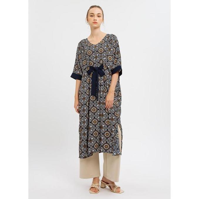 Minimal Kaftan Wanita Basic Warna h Navy