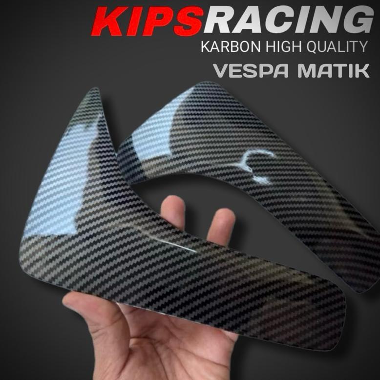 COVER SAYAP CARBON VESPA SPRINT KIRI KANAN vespa MATIC sprint carbon Garnish pront vespa matik carbo