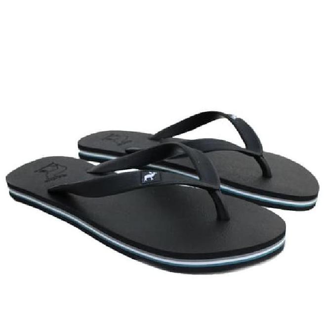 Sandal Panama Sendal Jepit Pria Hitam Full Bla Sendal Pantai