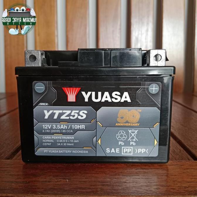 Aki Motor Yamaha Jupiter MX New, Honda Scoopy YTZ5S Yuasa Aki Kering