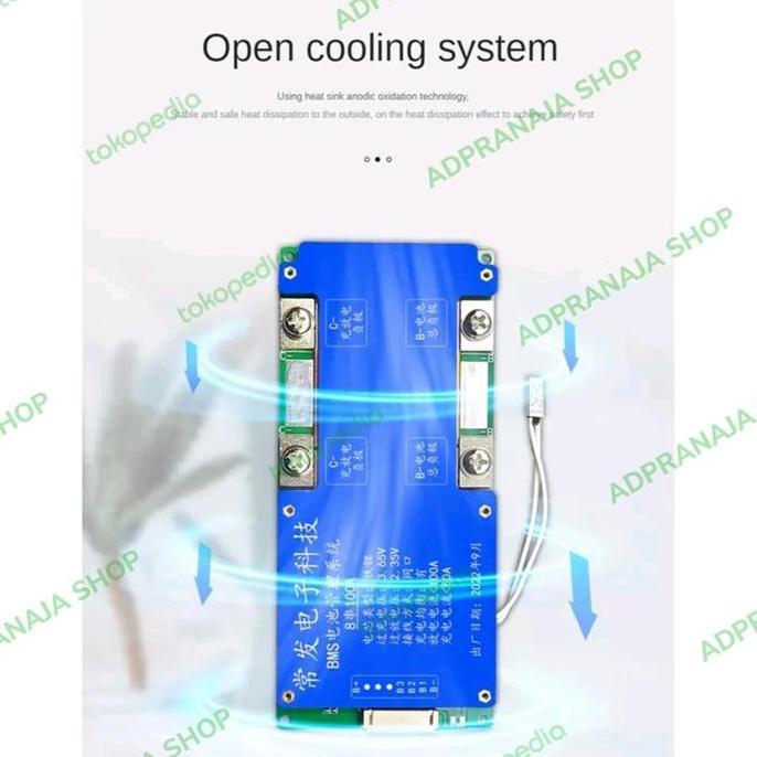 Bms 8S 24V 100A Lifepo4 / Bms Lifepo4 24V Kualitas Terbaik Harga Termurah
