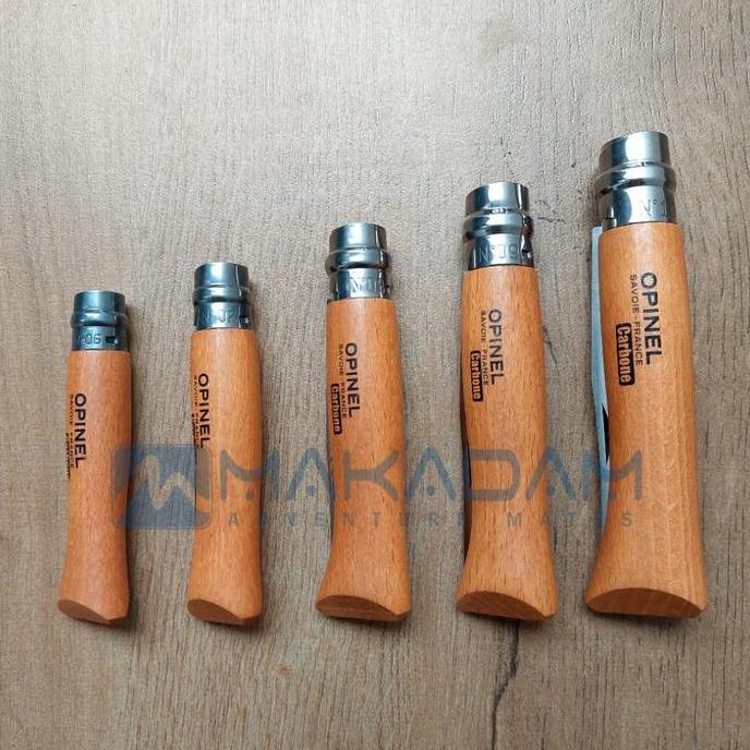 Pisau Lipat Opinel Folding Knife Carbon Camping Hiking Survival no 6 7 8 9 10 12 terlaris