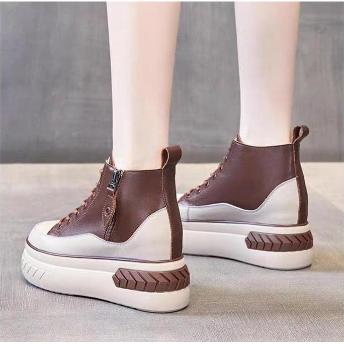 Berkualitas Sepatu Boots Wedges Wanita Import Tipe S283 Shoe Korean Style