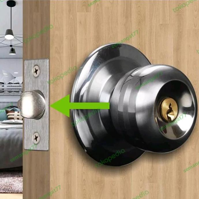 Ironbig- Rafes Lidah Kunci Bulat Kamar Mandi Sus 304