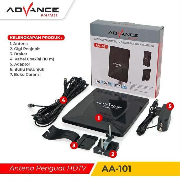 Tvxty- Antena Tv Digital Advance Aa-101 Antena Tv Digital Indoor / Outdoor