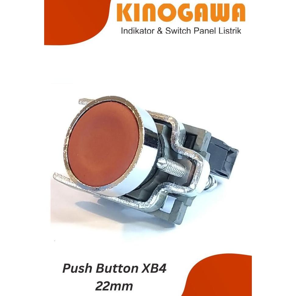 Push Button XB4 22mm Body Besi - MERAH tombol push button tanpa lampu BEST QUALITY