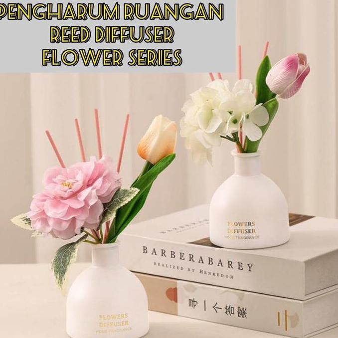 Reed diffuser Pengharum ruangan Pengharum kamar mandi Pengharum kamar tidur Flower series