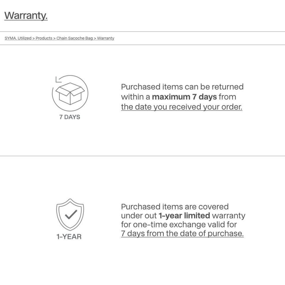 HOT PRODUCT SYMA. Chain Sacoche Sling Bag Black