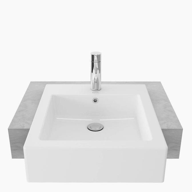 Wastafel Toto LW 642 CJ / LW642CJ (Body Only) Model Tanam