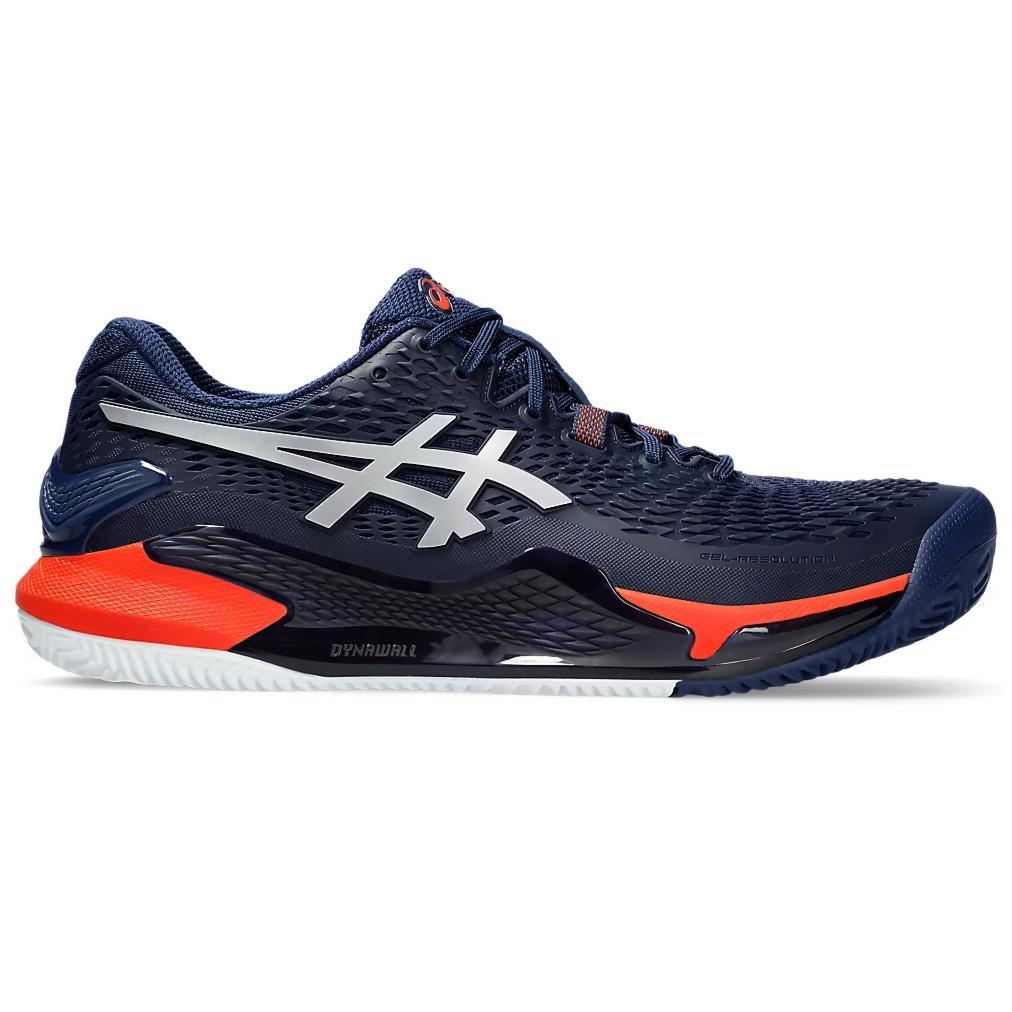 BEST DEALS SEPATU RUNNING TENNIS ASICS GEL RES0LUTI0N 9 CLAY BLUE EXPANSE PURE SILVER ORIGINAL
