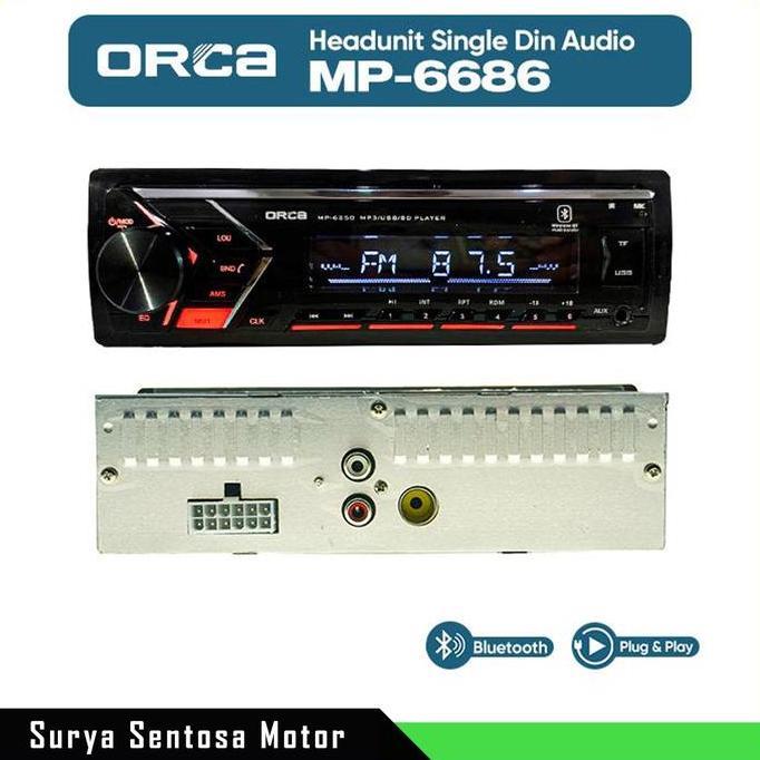 Radio Tape Mobil Single Din Mp3 Orca Terbatas