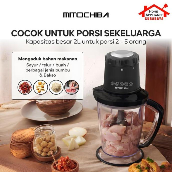 tamorsejuragan - mitochiba food magic chopper blender serbaguna multi blend mito ch 200 / ch-200 / c
