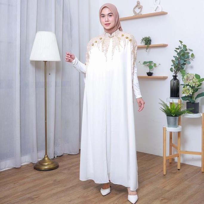 Syifara kaftan Gratis inner ( daleman ) - kaftan lebaran - baju lebaran - gamis lebaran - kaftan put