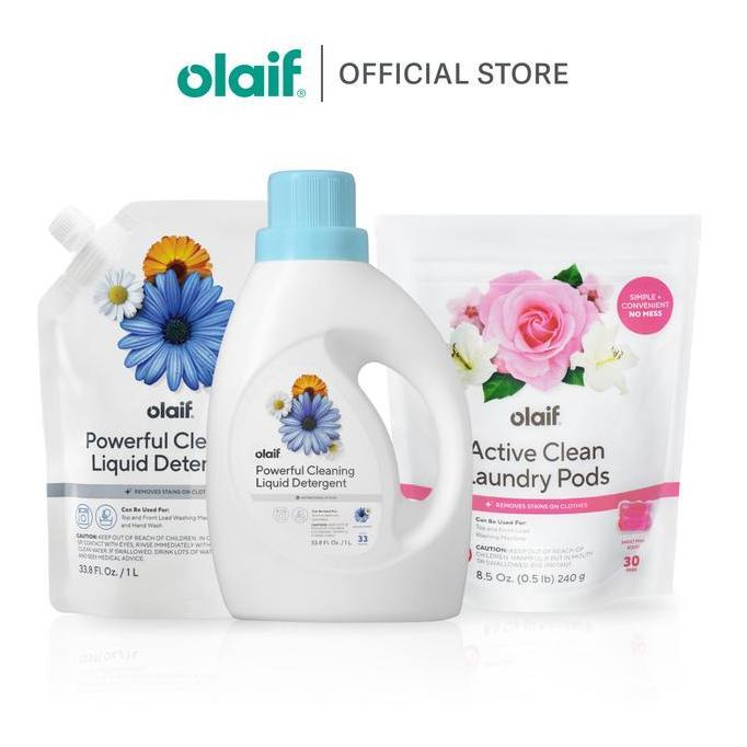 Bisakirim- [Bundle] Olaif Powerful Cleaning Liquid Detergent Bottle / Refill / Detergent Pods