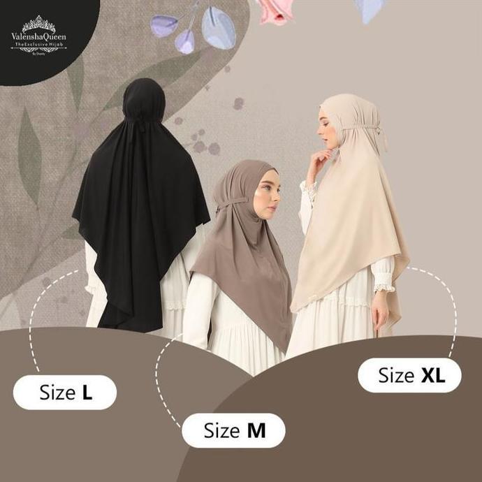 KHIMAR VANIA BERGO ORI VALENSHAQUEEN HIJAB BAHAN JERSEY KOREA PREMIUM IKKA MEMEI