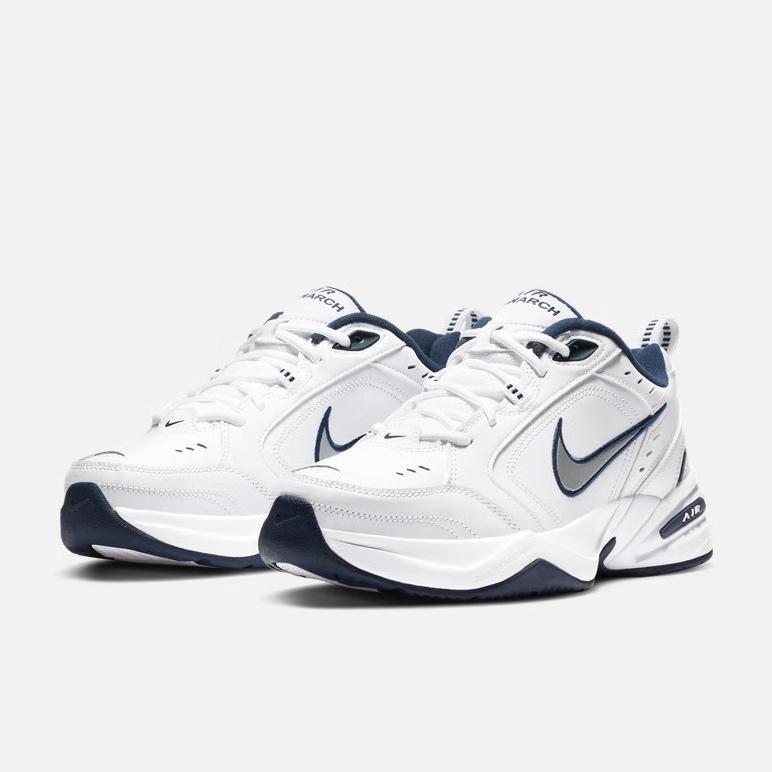 bestpromo foot locker store nike air monarch iv white metallic silver original