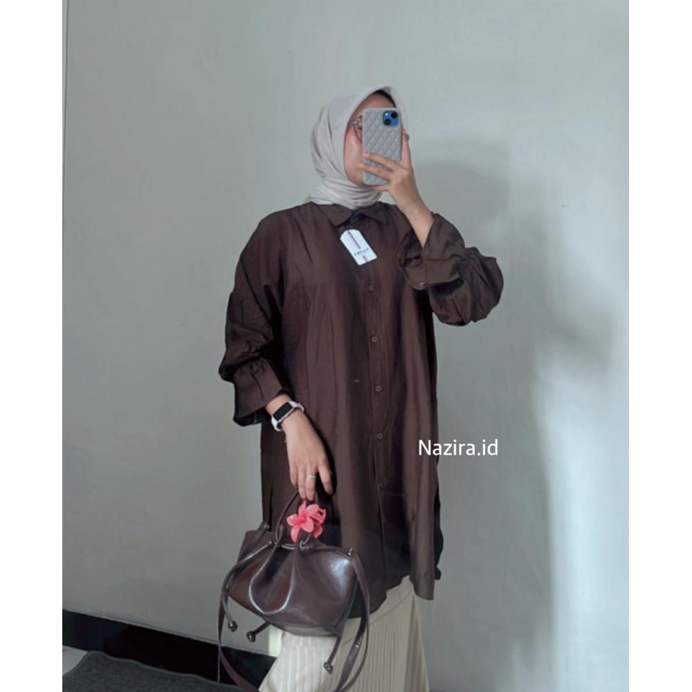 Discount ZR SLIT TUNIK - Aqila Slit Tunik Belah Samping Long Jumbo Wanita Terbaru