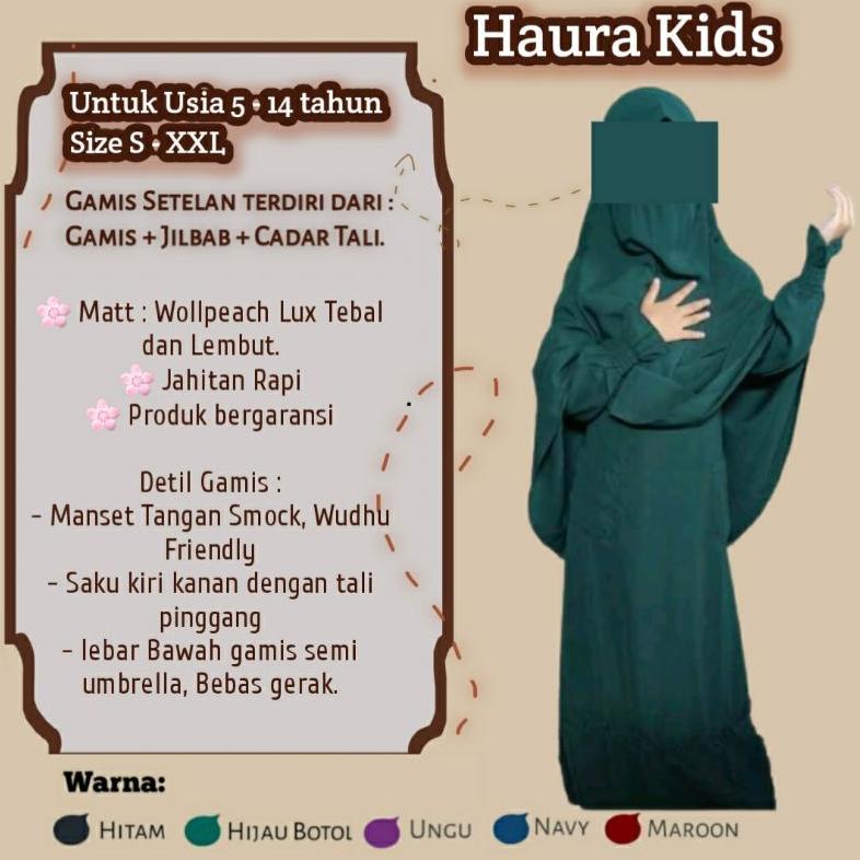 Termurah Gamis  Anak / Gamis Set Syari Anak Bahan Wolfis Lux