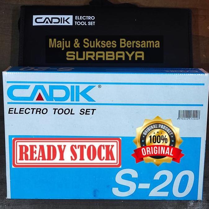 Promo CADIK S20 S-20 ELECTRO TOOL SET KIT TOOLSET TOOLKIT TOOLS ELEKTRO ELEKTRONIK Diskon