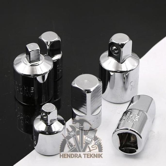 Promo ADAPTOR KUNCI SOCK 6PCS 1/4 x 3/8 x 1/2 ADAPTOR MATA SOK SET SAMBUNGAN SHOK CONNECTOR SHOCK MU