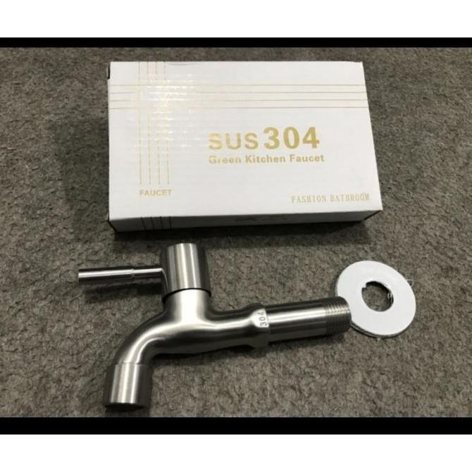 Kran tembok long stainless / kran tembok panjang stainless