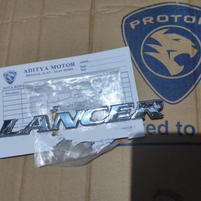 Emblem Logo Merk Lancer Crome Bagasi Belakang Lancer Evo 4 Ck Mr245075 Restock