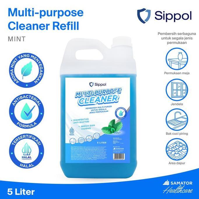 Sippol Multi-Purpose Cleaner Jeriken 5 Liter [Mint]