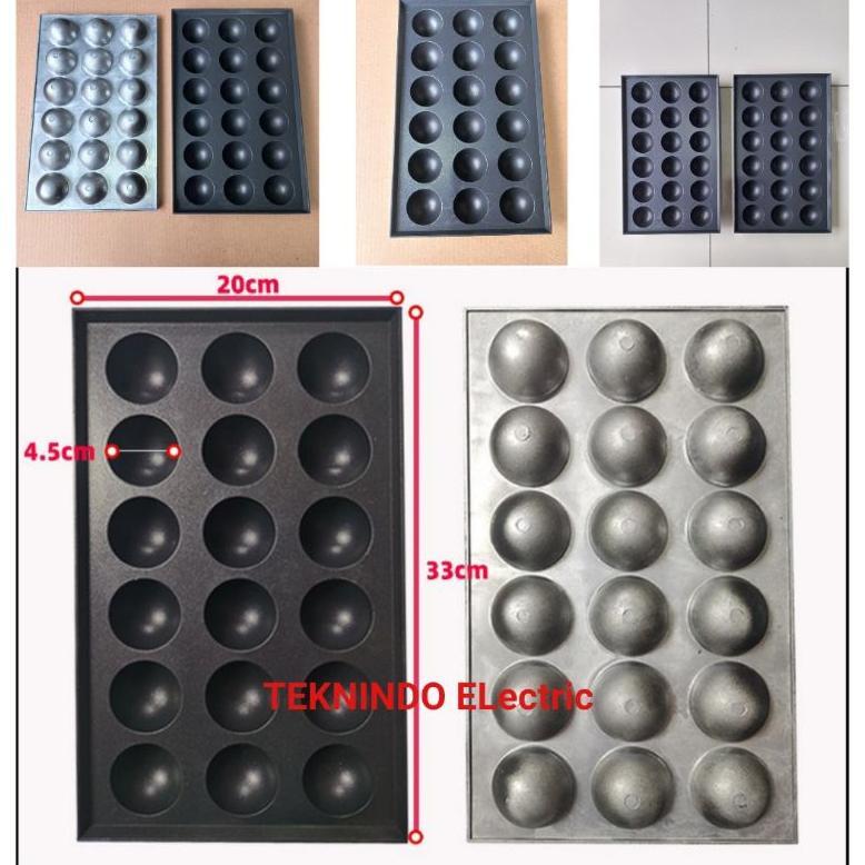 [CAQUEEN] cetakan takoyaki 18 lubang 33x20cm