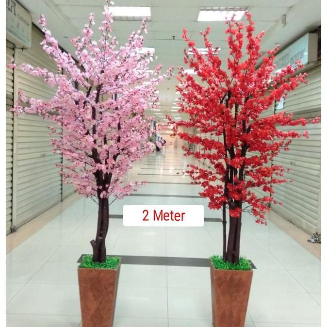 Pohon bunga meihua sakura imlek angpao besar tinggi 175 cm 2 m imlek TS