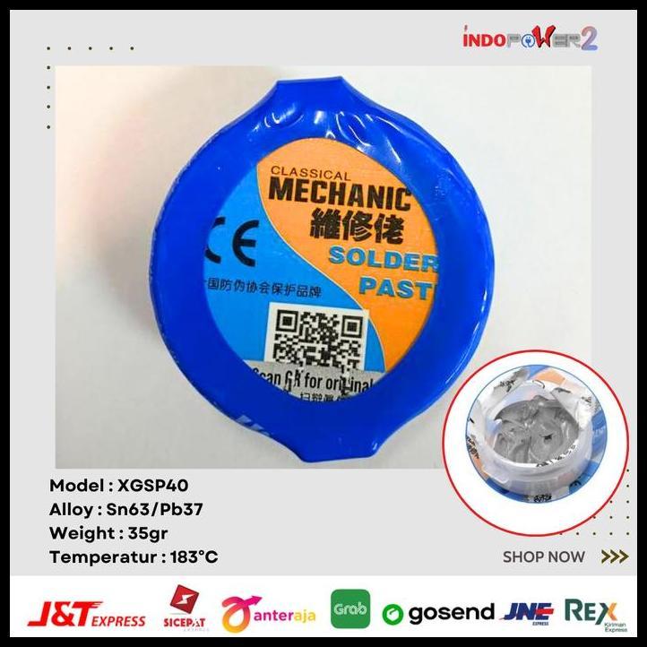 BEST DEAL TIMAH CAIR SOLDER PASTA MECHANIC 35GR TIMAH CAIR XGSP 40 