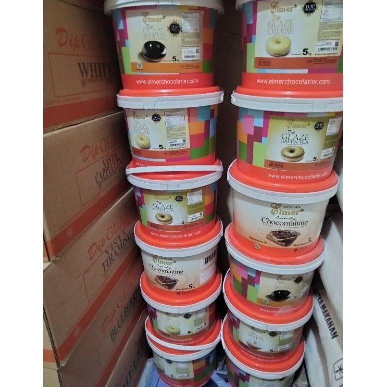 [CAQUEEN] Elmer dip glaze dark / Elmer dip glaze strawberry greentea hazelnut / Elmer dip glaze topp