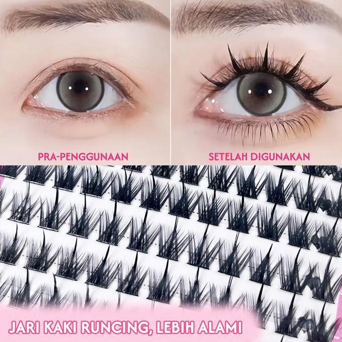 Eayea- Virago Bulu Mata Eyelash Extension Tanam Import Bulu Mata Palsu Alami 3D Bulu Mata Palsu Doll