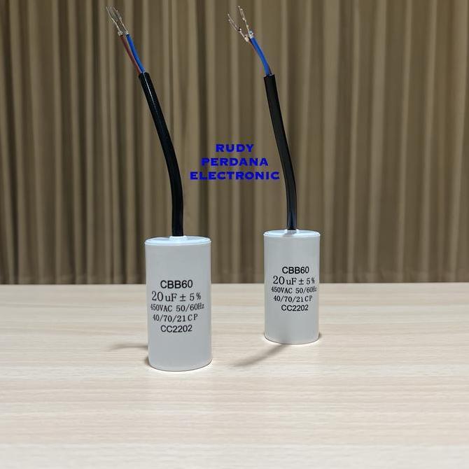 Otopilot- Kapasitor Bulat Pompa Air 20Uf 450V 20 Uf 450 Volt Cbb60