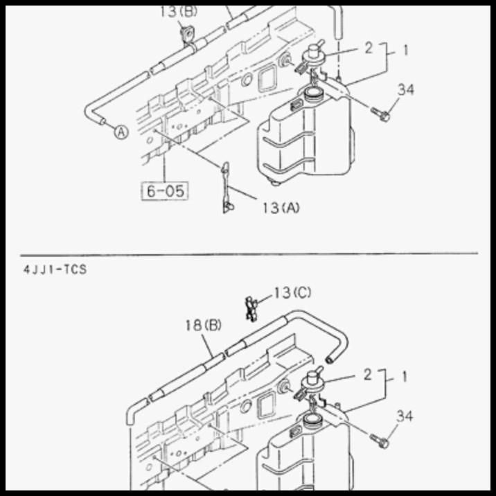 TERBARU TANGKI  RADIATOR TABUNG RADIATOR ISUZU DMAX 4JH1 4JH 4JJ1 4JJ 3000 CC ORI 
