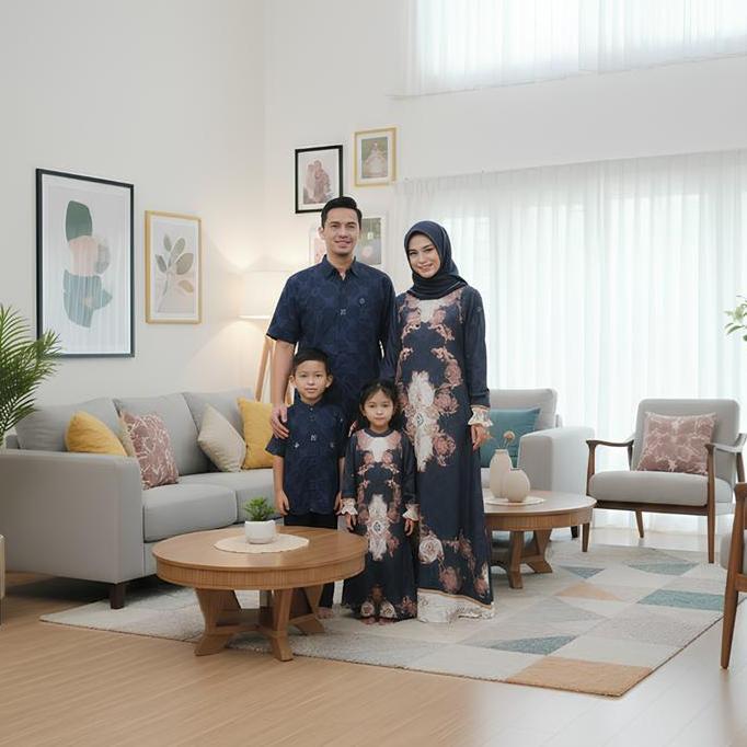 Hakkies Family Set Serimbit Keluarga Lebaran 2026 Baju Muslim Modern untuk Ibu Bapa & Anak-anak