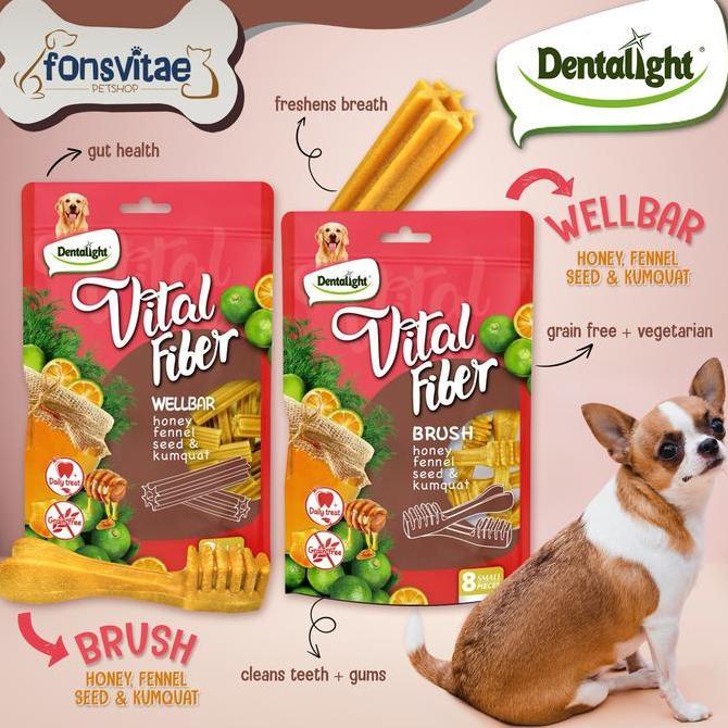 Orcix- Dentalight Vital Fiber Honey - Snack Anjing