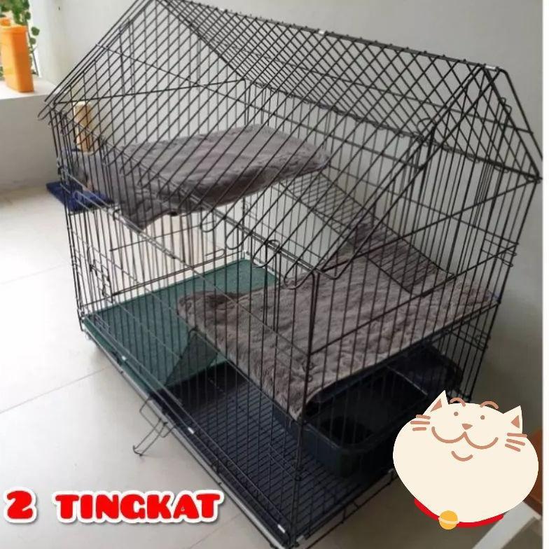 -HSR- Kandang Kucing 2 tingkat Murah