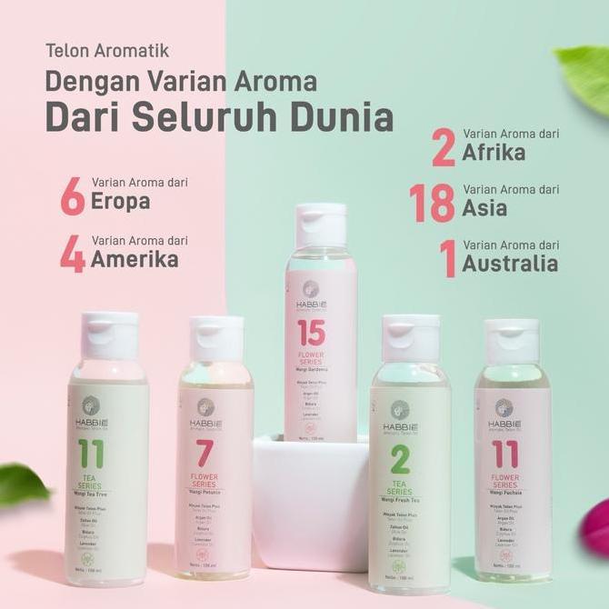 Bosbaby- Habbie Telon Aromatic 100 Ml - Best Seller 30 Varian Aroma ( Flower Series Dan Tea Series )
