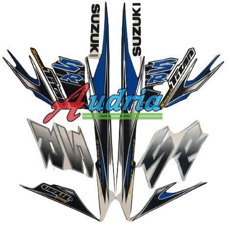 striping stiker motor suzuki smash titan 2012 hitam-putih FORSALE