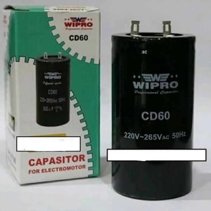 Kapasitor 200 uF 220-265Vac 50Hz Wipro CD60 MURAH