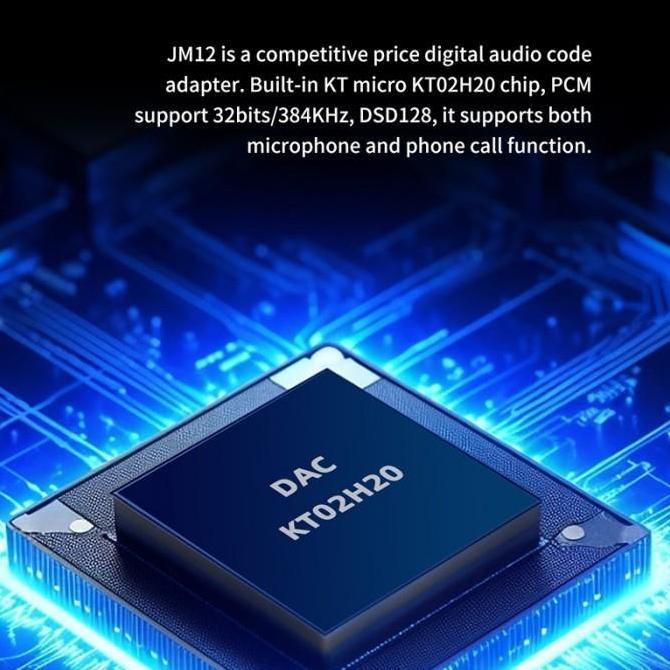 Yoiyoman- Jcally Jm12 Kto2H20 Dac Chip Silver Plated Dac Type C To 3.5Mm Adapter