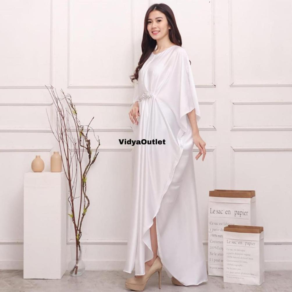 NEW Kaftan Alya 2258 - Baju Lebaran wanita - Long Dres Polos - Baju Muslim Dewasa - Dress Hitam